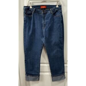 NYDJ Women’s Size 16 Cuff Cropped Stretchy Jeans Normcore Everyday